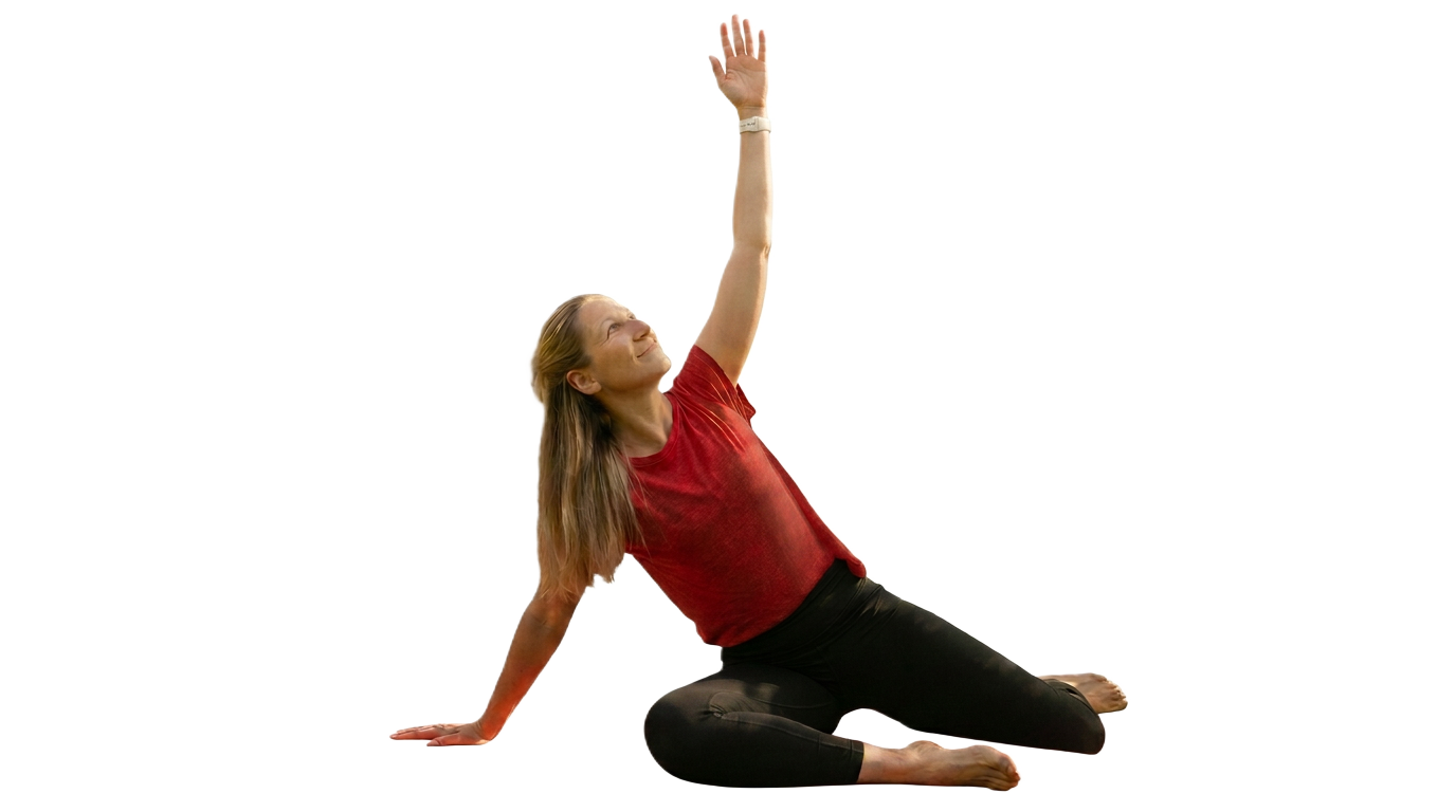 Zuzana in Bewegung — Yoga im Garten
